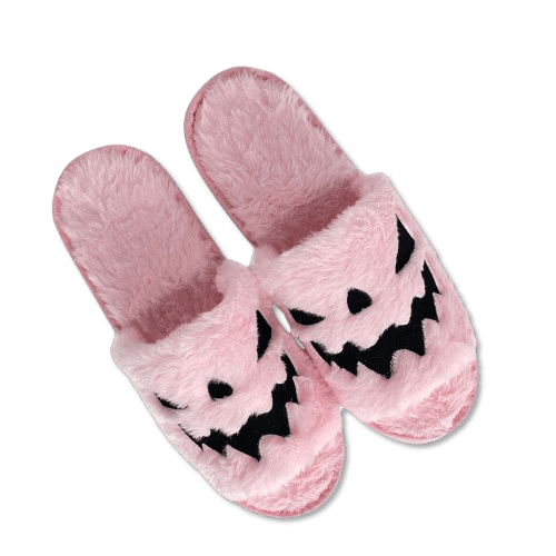 Spooky Duo: Haunted Socks & Pumpkin Slippers