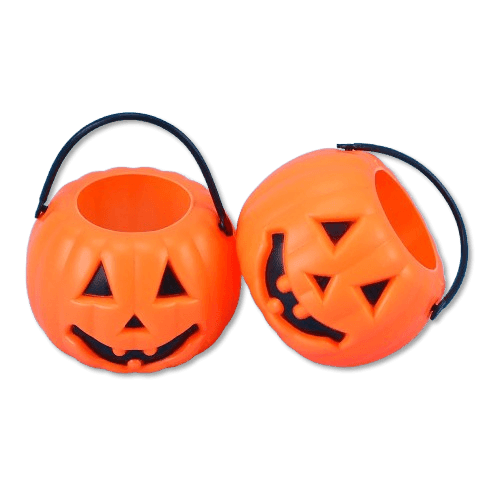 Pack 8 Smiling Pumpkin Bucket